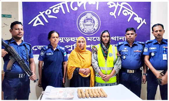 ২০ কেজি ভারতীয় রূপাসহ এক নারী আটক